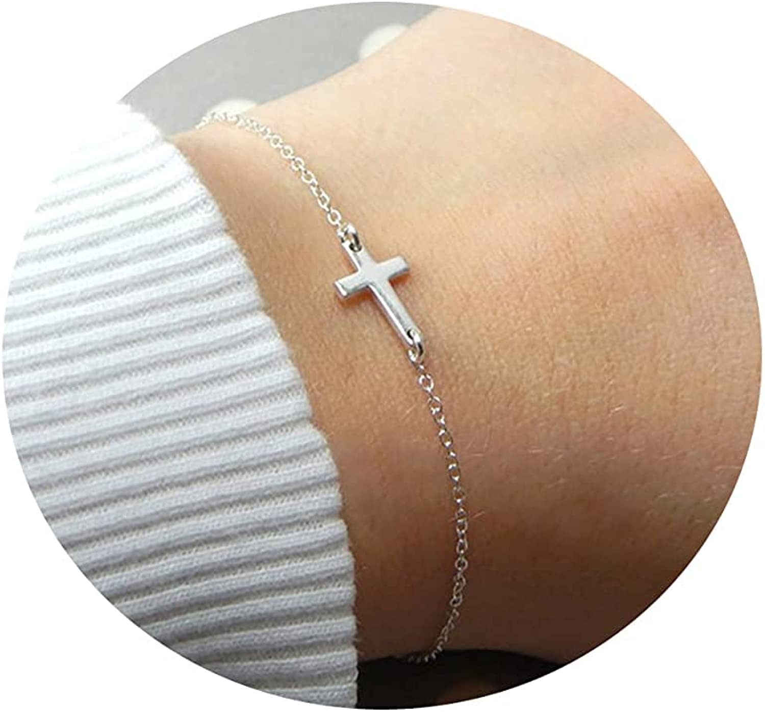 230816035751280_1 Kyerlyn 14K Gold Plated Handmade Dainty Dot Bracelet Cute Thin Everyday Bracelets for Women Men Size 6.5"+2" Extender - Image 1